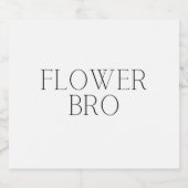 Blume Bro - einfach Bierflaschenetikett (Einzelnes Label)