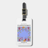 Blume Brooklyn Gepäckanhänger (Vorderseite vertikal)
