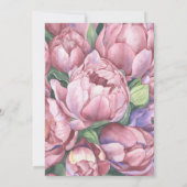 Blume - Brunch und Brautparty Einladung (Rückseite)