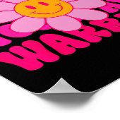 Blume Brustkrebs Krieger rosa Band Poster (Ecke)
