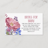 Blume-Bücher für die Babyverpackungskarte Begleitkarte (Vorderseite)