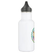 Blume Buchstaben Initial "C" mit Personalisiertem  Edelstahlflasche (Links)