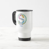 Blume Buchstaben Initial "S" mit Personalisiertem  Reisebecher (Vorderseite Links)