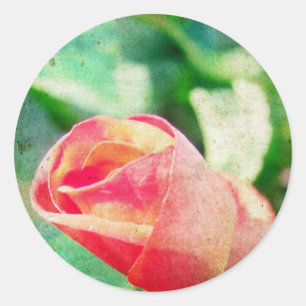 Blume Bud Runder Aufkleber