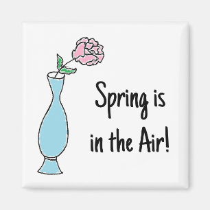 Blume Bud Vase Dekorative Zeichnend Magnet