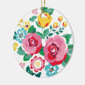 Blume BUNKT Keramik Ornament (Links)
