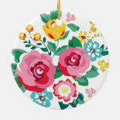 Blume BUNKT Keramik Ornament (Hinten)