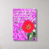 Blume Burden Bibelverse Christlich Leinwanddruck (Vorderseite)
