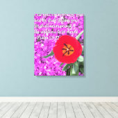 Blume Burden Bibelverse Christlich Leinwanddruck (Insitu (Holzboden))