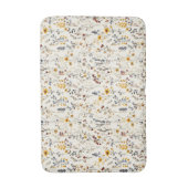 Blume Burgund Yellow Green Badematte (Vorderseite Vertikal)