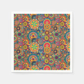 Blume Burns Pinwheels Serviette (Vorderseite)