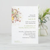 Blume Burst 12x18 Einladung (Stehend Vorderseite)