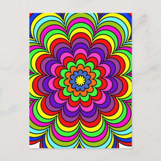 Blume Burst Postkarte (Vorderseite)