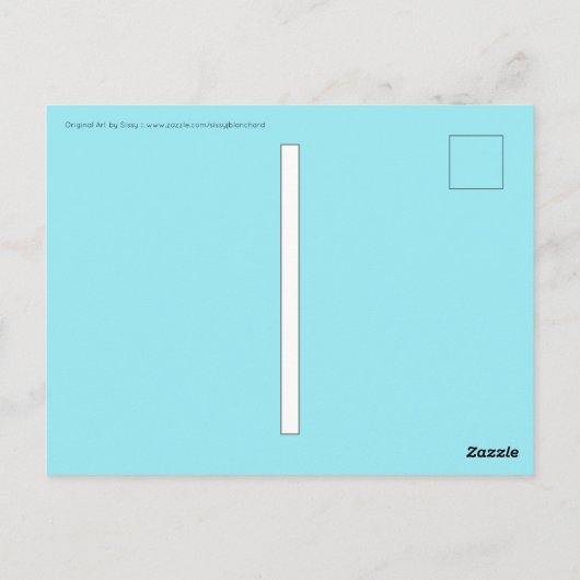 Blume Burst Postkarte (Rückseite)