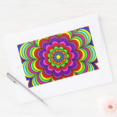 Blume Burst Rechteckiger Aufkleber (Umschlag)