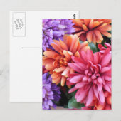 Blume Bursts Postkarte (Vorne/Hinten)