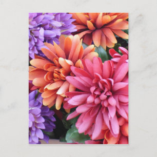 Blume Bursts Postkarte