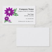 Blume Business Cards Visitenkarte (Vorne/Hinten)