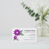 Blume Business Cards Visitenkarte (Stehend Vorderseite)