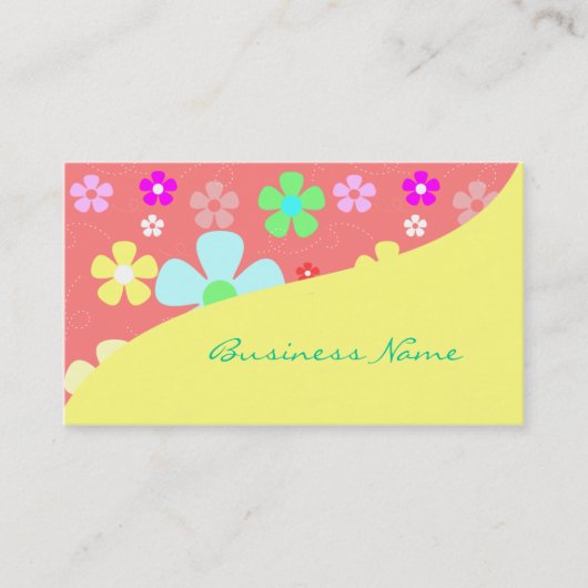 Blume Business Cards Visitenkarte (Vorderseite)