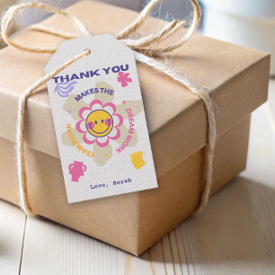 Blume Business Team Mitarbeiterkollegin Vielen Dan Geschenkanhänger