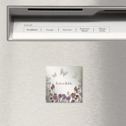 Blume Butterfisch Golden Rustikal Magnet (In Situ (Geschirrspüler))