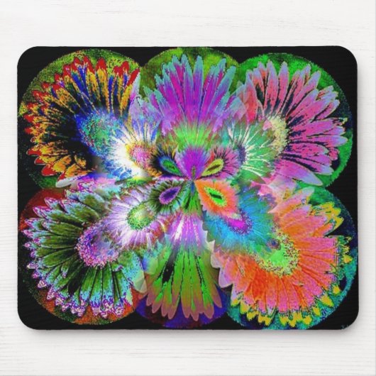 Blume Butterfly Abstrakt Mousepad (Vorne)