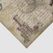 Blume Butterfly Decoupage Vintag Steampunk Seidenpapier (Ausschnitt)