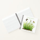 Blume Butterfly Grass Square | Notizbuch (Innenseite)