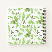 Blume Butterfly Grass Square | Notizbuch (Rückseite)