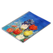 Blume Butterfly Hummingbirds Notizblock (Linke Seite)