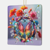 Blume Butterfly Keramikornament (Links)