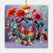 Blume Butterfly Keramikornament (Rückseite)