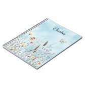 Blume Butterfly Ladybug Meadow Notizblock (Linke Seite)