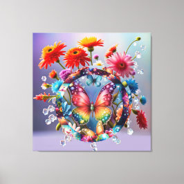 Blume Butterfly Leinwanddruck
