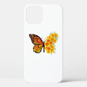 Blume Butterfly mit gelbem Kalifornien-Mohn Case-Mate iPhone Hülle