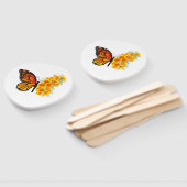 Blume Butterfly mit gelbem Kalifornien-Mohn Fächer (Non-assembled)