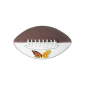 Blume Butterfly mit gelbem Kalifornien-Mohn Football (Vorderseite)