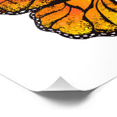 Blume Butterfly mit gelbem Kalifornien-Mohn Fotodruck (Ecke)