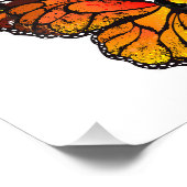 Blume Butterfly mit gelbem Kalifornien-Mohn Fotodruck (Ecke)