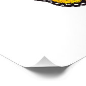 Blume Butterfly mit gelbem Kalifornien-Mohn Fotodruck (Ecke)