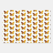 Blume Butterfly mit gelbem Kalifornien-Mohn Geschenkpapier Set (Vorderseite)