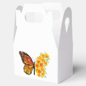 Blume Butterfly mit gelbem Kalifornien-Mohn Geschenkschachtel (Geöffnet)