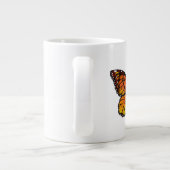 Blume Butterfly mit gelbem Kalifornien-Mohn Jumbo-Tasse (Rückseite)