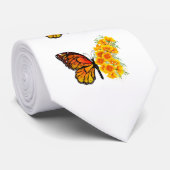 Blume Butterfly mit gelbem Kalifornien-Mohn Krawatte (Gerollt)