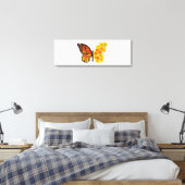Blume Butterfly mit gelbem Kalifornien-Mohn Leinwanddruck (Insitu (Schlafzimmer))