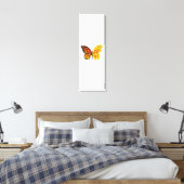 Blume Butterfly mit gelbem Kalifornien-Mohn Leinwanddruck (Insitu (Schlafzimmer))