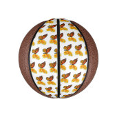 Blume Butterfly mit gelbem Kalifornien-Mohn Mini Basketball (Vertikal)