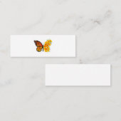 Blume Butterfly mit gelbem Kalifornien-Mohn Mini Visitenkarte (Vorne/Hinten)