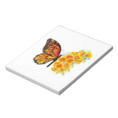 Blume Butterfly mit gelbem Kalifornien-Mohn Notizblock (Rotiert)